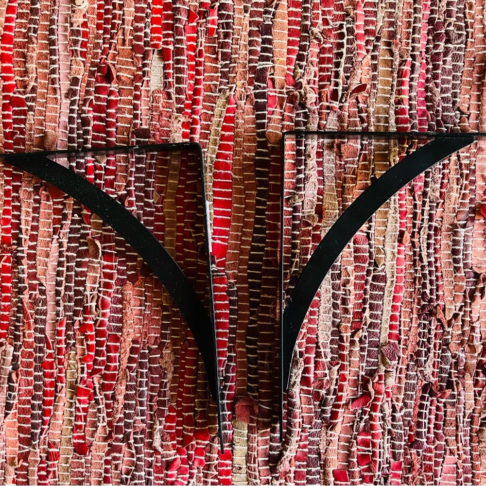 Floating Shelf Brackets Black Metal